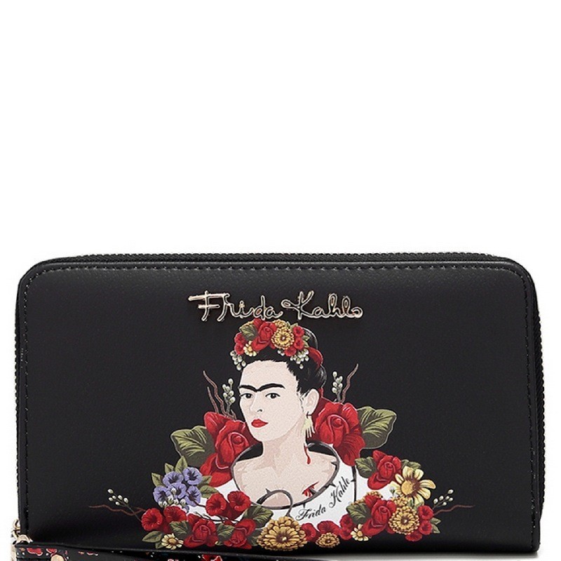 Frida Kahlo Flower Wristlet Wallet MH-FL929 > Wallets > Mezon Handbags